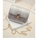 Women PU Sling Bag Shoulder Bag - White / Gold / Silver / Black  