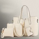   Women PU Barrel Shoulder Bag / Tote - White / Blue / Brown / Black / Burgundy  