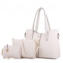 Women PU Barrel Shoulder Bag / Tote - White / Pink / Blue / Black / Burgundy  