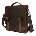 Men Cowhide Leather Shoulder Messenger Bag Tote Business Bag   