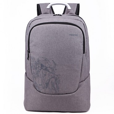   Authentic Unisex Nylon Sports Casual Backpack Outdoor Shoulder Bag Laptop Backpack-Color Light Grey  