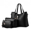 Women's Fashion Casual Vintage Solid PU Leather Messenger Shoulder Bag/Totes